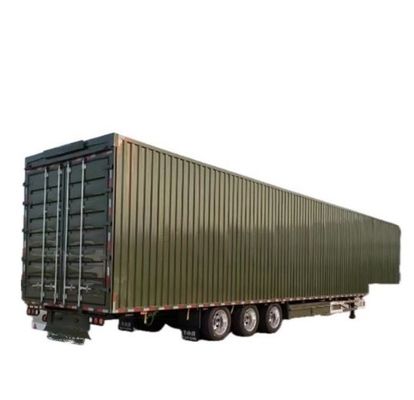 Wosheng 3 Axle Logistics Wingpan 밴 반 트레일러 30-40t Max Payload 트럭 트레일러