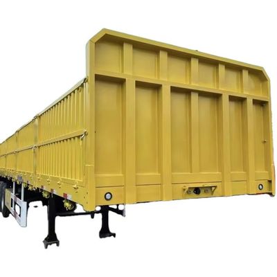 12.4m 평면 침대 울타리 트레일러 트럭 최대 실량 50000 kg 3-4 축 최상위 순위