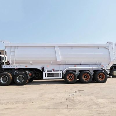16톤 3축 후부 덤프 반트레일러 28톤 중량 착륙 기구