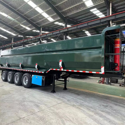 후방 덤프 반 트레일러 3 축 FUWA/Wosheng 40-60tons CBM 틱퍼 틱핑 트럭 트레일러