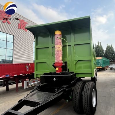 500mm Q345 탄소 강철 당기 바 사이드 벽 전체 트레일러 40-100 톤 부하 용량