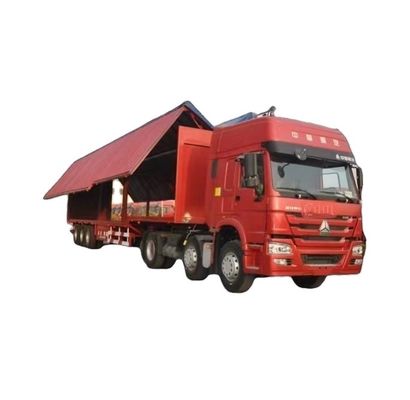 Wosheng 30/40tons 물류 날개 팽창 밴 반 트레일러 듀얼 라인 브레이크 시스템 WABCO