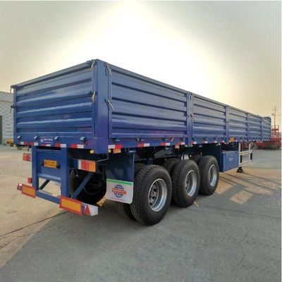 트럭 트레일러 경량형 벽 측면 반 트레일러 Shangdong WS Tare 무게 7500kgs