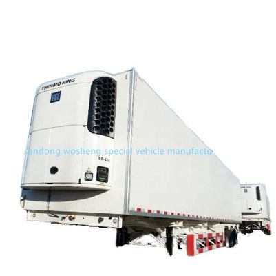 스틸 3 축 40/45f/48ft 냉장고 반 트레일러 냉동 음식을 운송하는 데 적합합니다