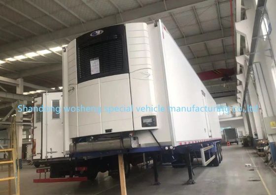 스틸 3 축 40/45f/48ft 냉장고 반 트레일러 냉동 음식을 운송하는 데 적합합니다