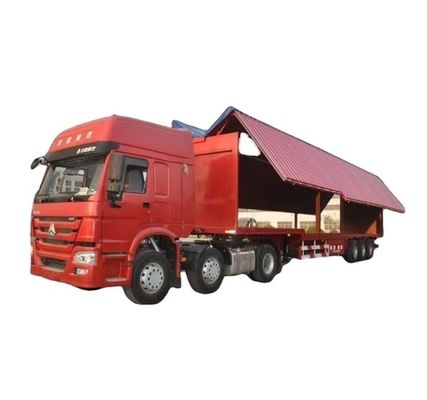 Wosheng 3 Axle 30/40ton Logistics Wingpan Flying Wingvan Box와 함께 반 트레일러