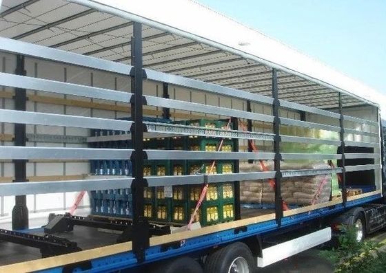 Wosheng 3 Axles 40ft 45ft PVC 방수 커튼 사이드 반 트레일러