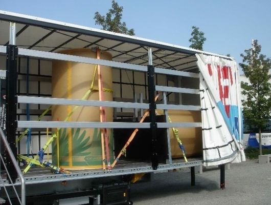 Wosheng 3 Axles 40ft 45ft PVC 방수 커튼 사이드 반 트레일러