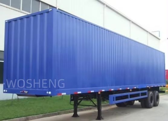 맞춤형 Wosheng 3 Axles 40ft 45ft 사이드 커튼 반 트레일러 PVC 방수 천