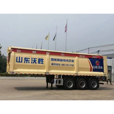 3 축 60tons 크롤러 덤프 트레일러 기계식 서스펜션 및 컨베이어 벨트