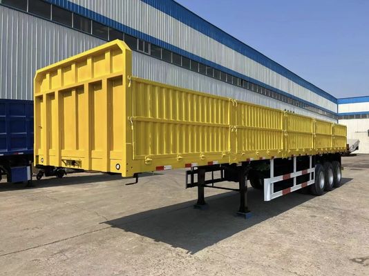 12.4m 평면 침대 울타리 트레일러 트럭 최대 실량 50000 kg 3-4 축 최상위 순위