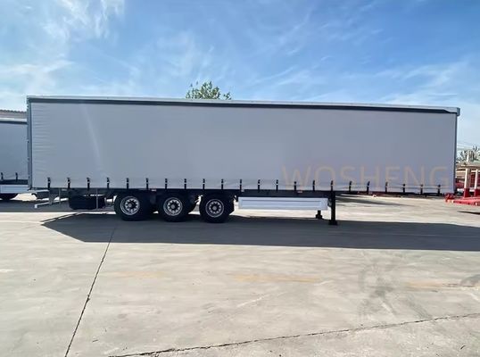 OTTC 3 Axles 40ft 45ft 백색 커튼 사이드 슬라이딩 트럭 러시아 시장에 대한 반 트레일러