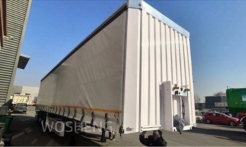 OTTC 3 Axles 40ft 45ft 백색 커튼 사이드 슬라이딩 트럭 러시아 시장에 대한 반 트레일러