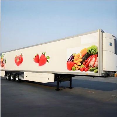 13T 16T BPW/FUWA Axle Semi-Trailer Fresh Food Transport Customer's Request에 따라 신선한 식품을 운송하기 위한 반류차