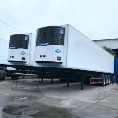 13T 16T BPW/FUWA Axle Semi-Trailer Fresh Food Transport Customer's Request에 따라 신선한 식품을 운송하기 위한 반류차