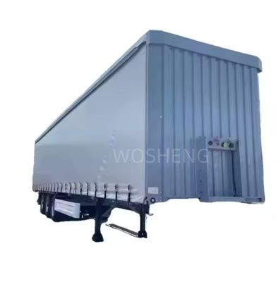 40ft 45ft PVC 사이드 커튼 반 트레일러 3 축 하얀 커튼 사이드 슬라이딩 트럭 트레일러