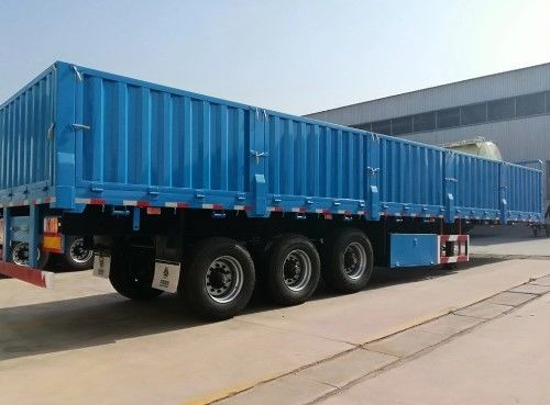 3 X 40L 공기 탱크 3 축 하락 측면 측면 벽 반 트럭 트레일러 화물 운송