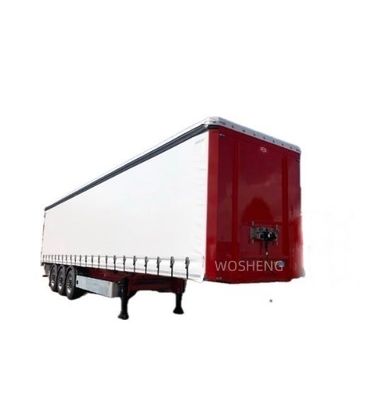 반트레일러 Wosheng 2024 3 Axle Express and Logistics 커튼 사이드 반트레일러 트럭