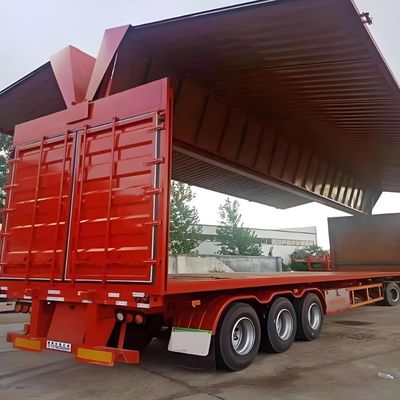 3 축 40ft 반 트레일러 화물 트레일러 날개 밴 9.00-22.5 림과 12R22.5 타이어