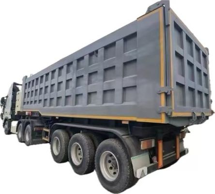 트럭 트레일러 Wosheng 3 Axles 수압 후방 덤프 킵퍼 반 트럭 킵링 트레일러