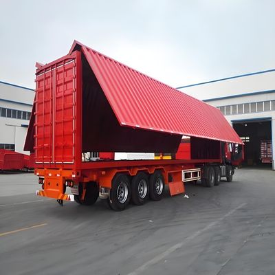 3 축 40ft 반 트레일러 화물 트레일러 날개 밴 9.00-22.5 림과 12R22.5 타이어