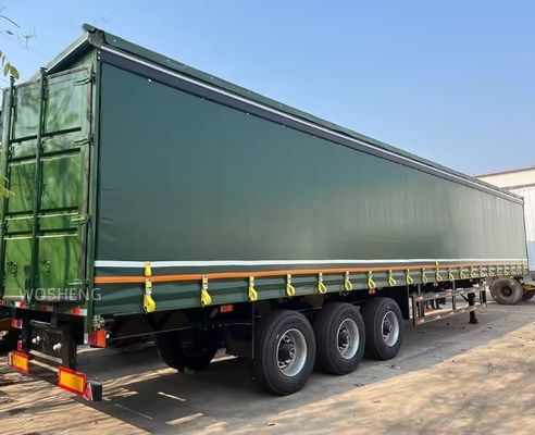 BPW/FUWA Axle 3 Axles 40ft 45ft PVC 커튼 사이드 반 트레일러