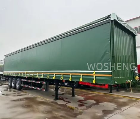 BPW/FUWA Axle 3 Axles 40ft 45ft PVC 커튼 사이드 반 트레일러