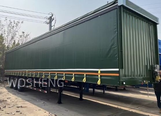 BPW/FUWA Axle 3 Axles 40ft 45ft PVC 커튼 사이드 반 트레일러