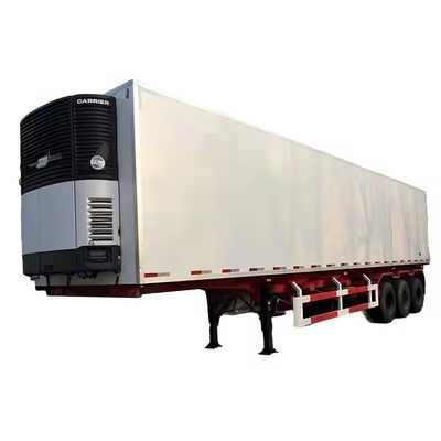 Q345B T700 재질 중량 45FT 냉동 밴 반 트레일러