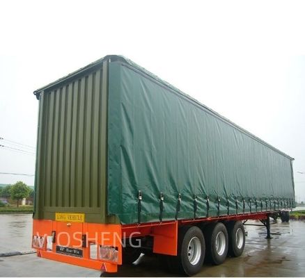 40tons Max Payload Customisable PVC Van Tarpaulin 및 롤러 셔터와 함께 스틸 반 트레일러