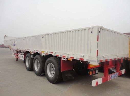 40FT 낙하 측면 벽 대용량 울타리 스틸 평면 컨테이너 중량 화물 측면 벽 보드 트럭 반 트레일러