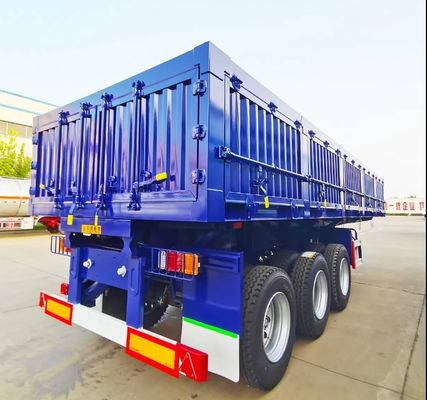 사이드 덤프 트레일러 멀티 액스 45 CBM 사이드 덤퍼 반 트레일러 최대 용량 30000 kg