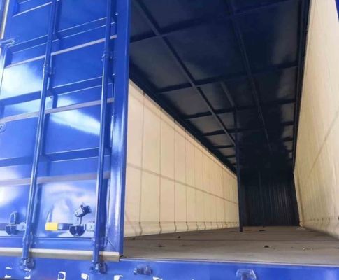 WS 2/3/4 Axles Tarpaulin 커튼 사이드 반 트레일러 음료 및 채소