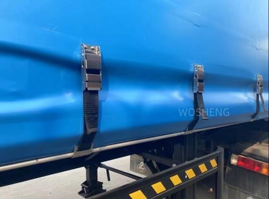 WS 2/3/4 Axles Tarpaulin 커튼 사이드 반 트레일러 음료 및 채소