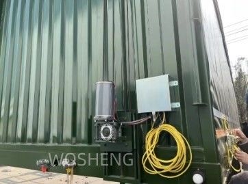 최고 판매 고객 요청 반 트레일러 3 축 40ft 45ft 녹색 측면 커튼