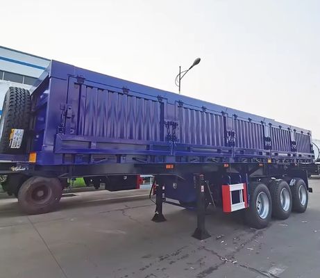 3축 수압 승강기 사이드 티퍼 사이드 덤프 반 트레일러 최대 실량 30-100T