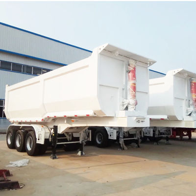 60T/80T U형 톱퍼 후방 덤프 트레일러