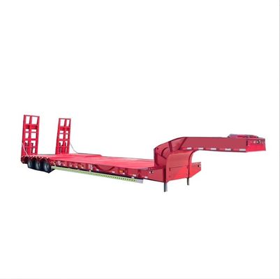 직선 4 축 16 바퀴 낮은 침대 반 트레일러 최대 실량 30TON/60TON/80TON/100TON
