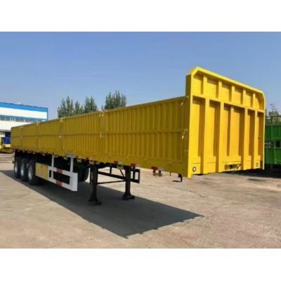 스틸 3 축 40ft 12.4m 울타리 화물 반 트레일러 사이드 벽 트럭 대량 화물 트레일러