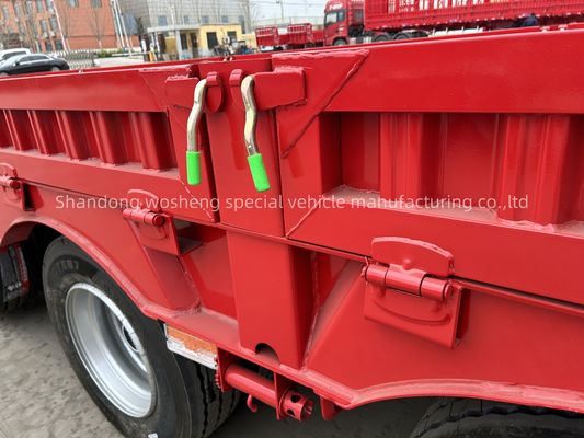 직선 4 축 16 바퀴 낮은 침대 반 트레일러 최대 실량 30TON/60TON/80TON/100TON