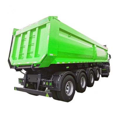 45Cbm 60Ton 덤프 트럭 트레일러 모래 돌 곡물 운송을 위한 뒷 덤프 트레일러