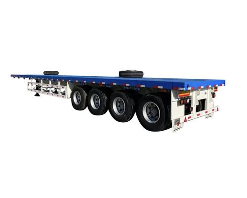 Wosheng의 최대 운반량 30000kg 3축 4축 강철 컨테이너 평면 반트레일러