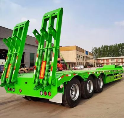 공기 또는 기계식 서스펜션 3/4 Axle Excavator 운송을 위한 로브보이 반 트레일러