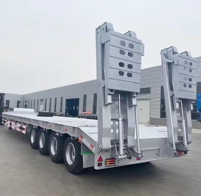 공기 또는 기계식 서스펜션 3/4 Axle Excavator 운송을 위한 로브보이 반 트레일러
