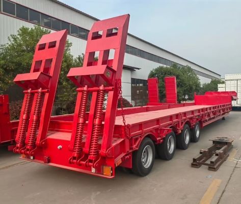 공기 또는 기계식 서스펜션 3/4 Axle Excavator 운송을 위한 로브보이 반 트레일러