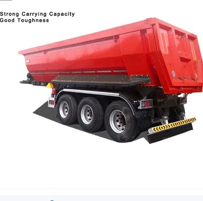 최대 운용량 40000kg 반류차 U형 후면 덤프 틱퍼 반류차 트럭