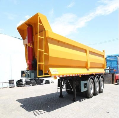 최대 운용량 40000kg 반류차 U형 후면 덤프 틱퍼 반류차 트럭