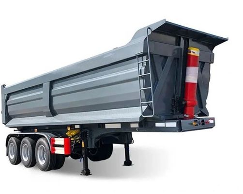 최대 운용량 40000kg 반류차 U형 후면 덤프 틱퍼 반류차 트럭