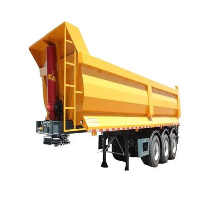 Wosheng 30-80 톤 후방 덤프 반 트레일러 최대 실량 30000 kg 및 U 타입 디자인