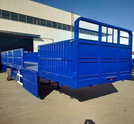 600mm 및 800mm 사이드 플레이트 높이를 가진 사용자 정의 50T 3 축 사이드 월 반 트레일러